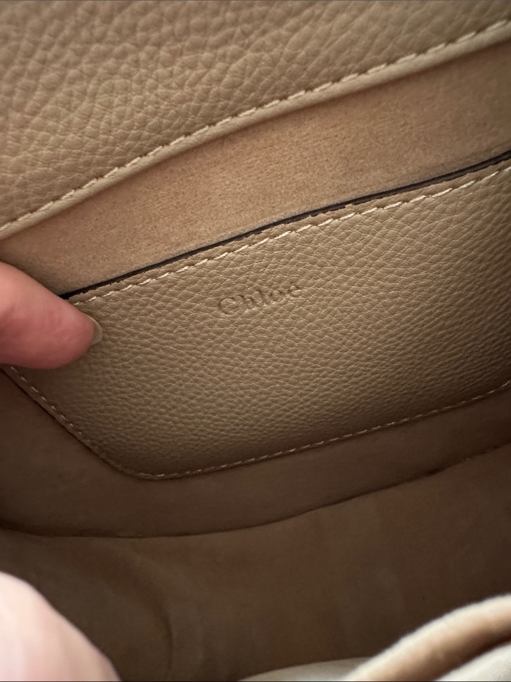 Quiet Luxury Chloe Grained Leather Chic Marcie Crossbody - Picture 11 of 15